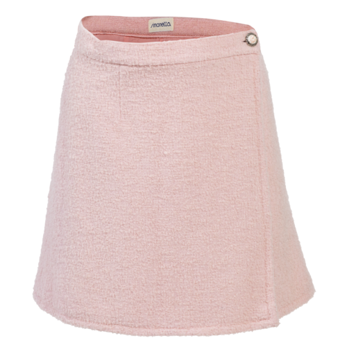 Simonetta Pink Wool Wrap Skirt