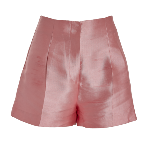 plot Hot Pink High-Waisted Shorts