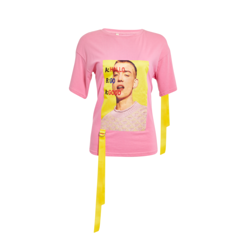 DIQJANXJAN Pink T-Shirt