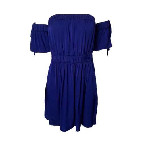 Milly Blue Off Shoulder Dress