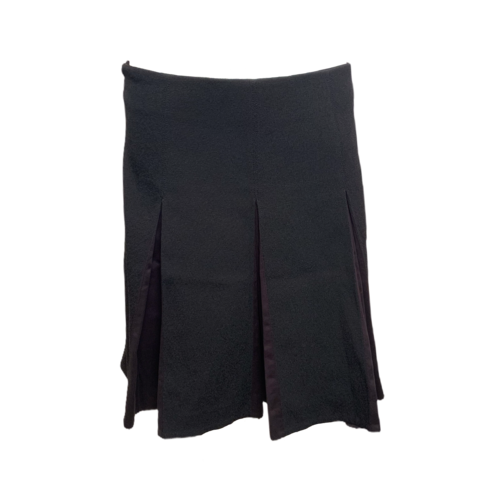 Fendi Black Box Pleated Circle /A-Line Skirt