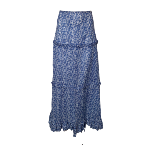 Cynthia Rowley Blue Flower Print Skirt