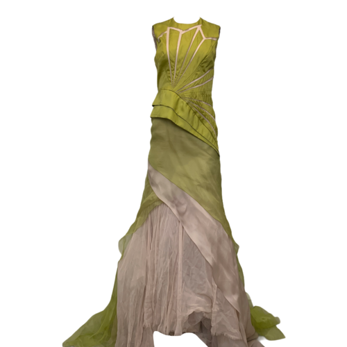 Bibhu Mohapatra Chartreuse Gown