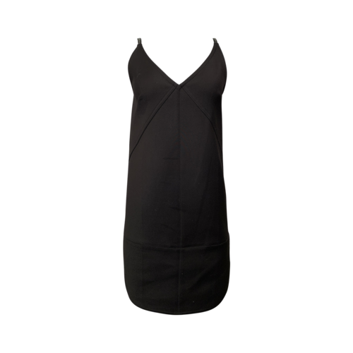 Helmut Lang Black Dress w/ Studded Shoulder Straps