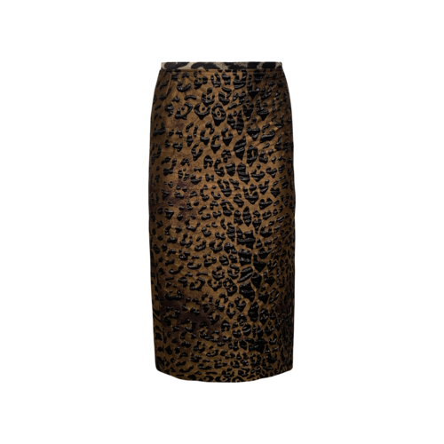 Dries Van Noten Leopard Print Skirt