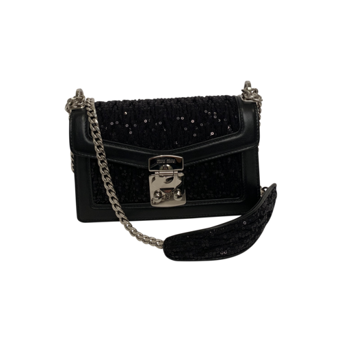 Miu Miu “The Miu Confidential” Black Sequin Bag