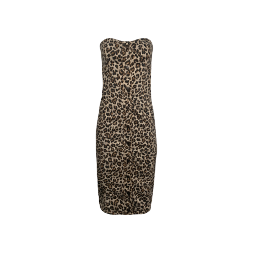 Veronica Beard “Liza” Leopard Print Denim Dress