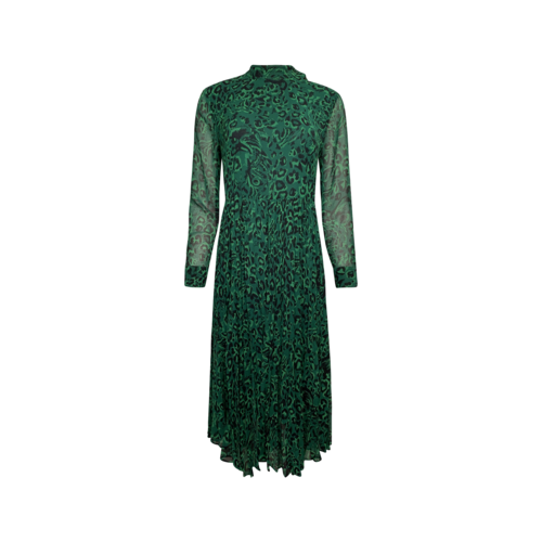 whistles green pleated dress
