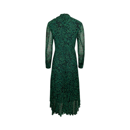 whistles green pleated dress
