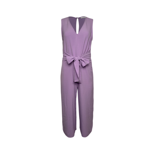 ASTR Lavender Tie Front Jumpsuit