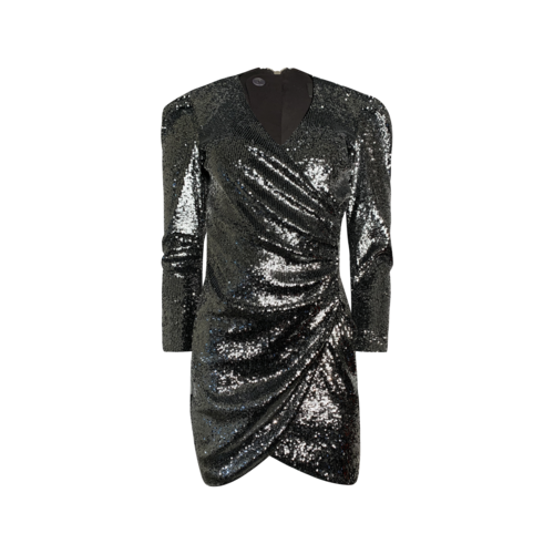 Bardot Silver Sequin Dress