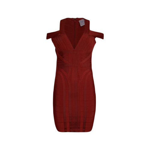 Herve Leger Red "Lianna" Bandage Dress
