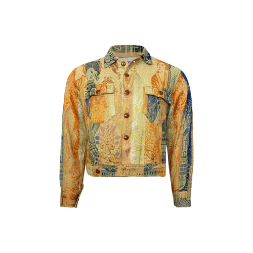 Bode Yellow Multi Embroidered Jacket