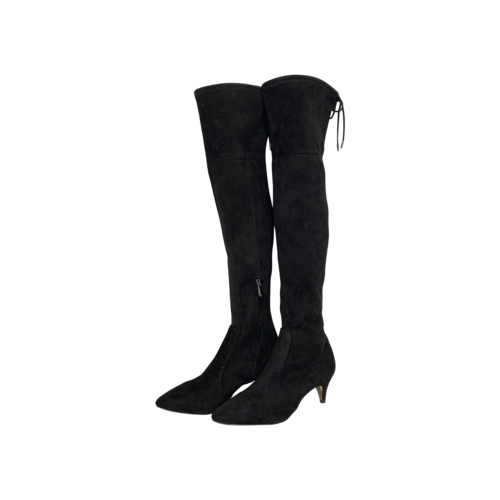 Sam Edelman Black Suede Over-the-Knee Boots