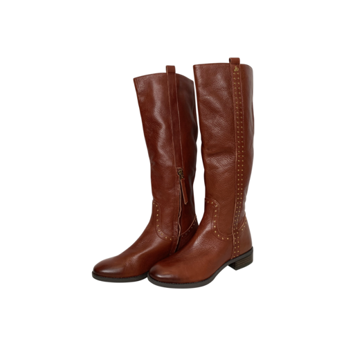 Sam Edelman Red “Prina” Leather Knee High Boots