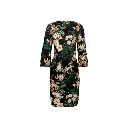 Calvin Klein Floral Print Dress w/ Bell Sleeves