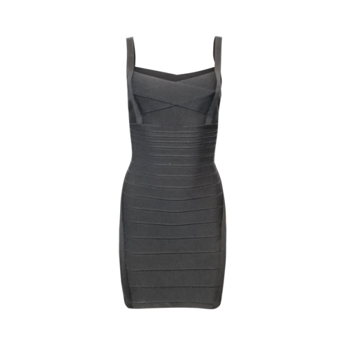 Herve Leger Black Sleeveless Bandage Dress