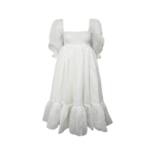 Selkie Ivory French Puff Dress