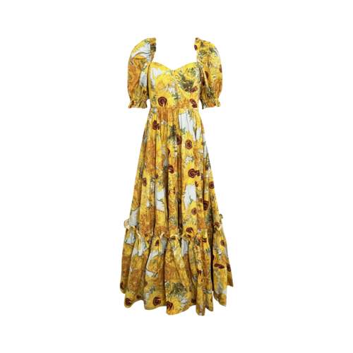 Selkie Van Gogh Sunflower Ritz Gown
