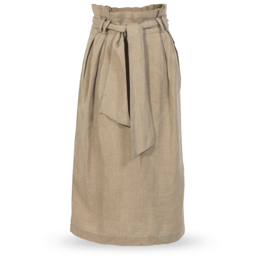 Gabriela Hearst Belted Paperbag Skirt
