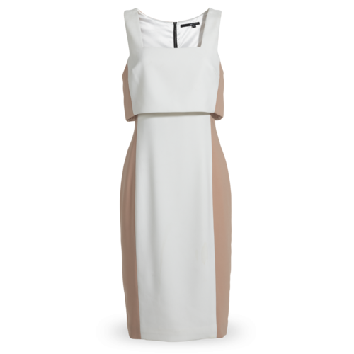 Jay Godfrey Two-Toned Fitted Dress